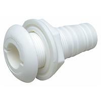 White plastic boat thru - boat,