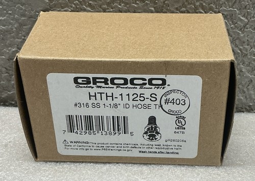 Groco hth 1125 stainless - groco, hth-1125-s