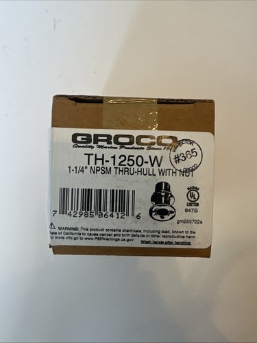 Groco 1250 bronze - th-1250-w, 1-1/4"