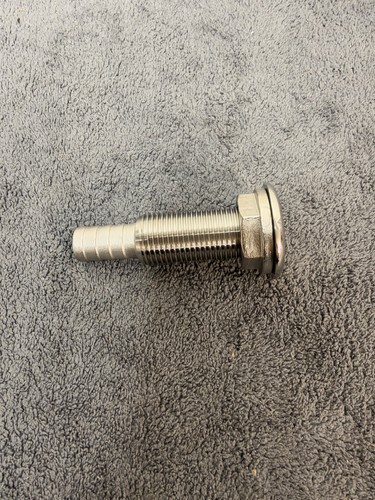 Barbed through hull - hull, fitting